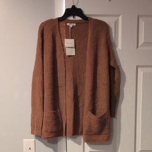 Miracle Women's Open-Front Fuzzy Cardigan